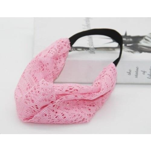 WWomen Apparel Accessories Girl Fashion Stretchy Wide Head Band Lace Head Turban Bandanas Hairband Sexy Female Headwear Headband