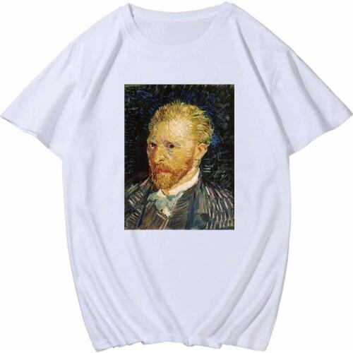 Van Gogh Van Goghing Van Gone Harajuku T-Shirts Women Fashion Top Tees Female Oil Art Painting Ullzang T-shirt Funny 90s Tshirts