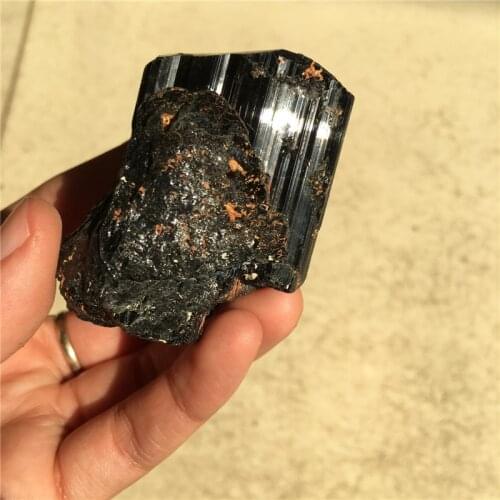 1pcs special natural minerals Black tourmaline specimen rough stones reiki healing crystals raw gemstone for home decoration