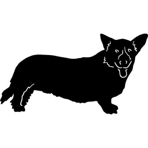 18.5*10.2CM Welsh Corgi Cardigan Cute Pet Dog Car Sticker Fashion Classic Car Styling Decorative Decals C6-0858