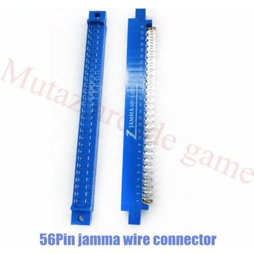 2Pcs/Lot 2*28Pin Blue Jamma Connector 56pin edge Connector for jamma wire harness with arcade game board