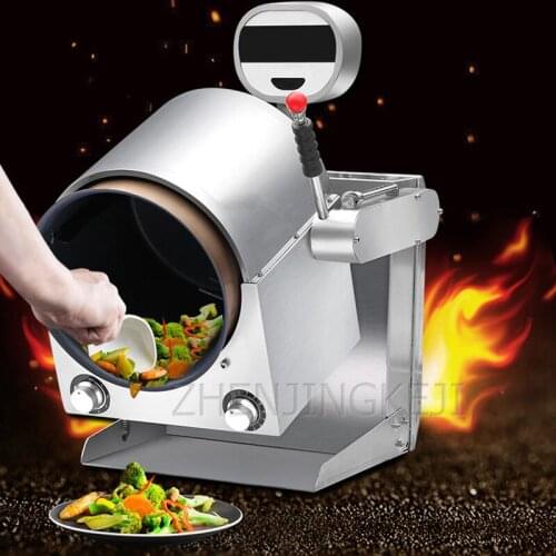 220V Fully Automatic Roller Stir Fry Machine Intelligent Stir Fry Pot Stir Fry Robot Restaurant Fried Rice Machine Commercial