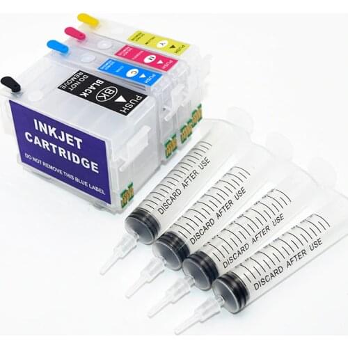 252XL 27XL T252 Refillable Ink Cartridg for use in Workforce WF-7710 WF-7720 WF-7210 WF-7220 Printers With ARC Auto Reset chip