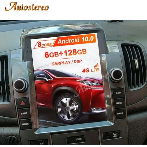 6G+128GB Android 10.0 For KIA 2008-2012 Forte Cerato Radio Carplay GPS Navigation Auto Stereo HeadUnit Multimedia Player Tape 4G