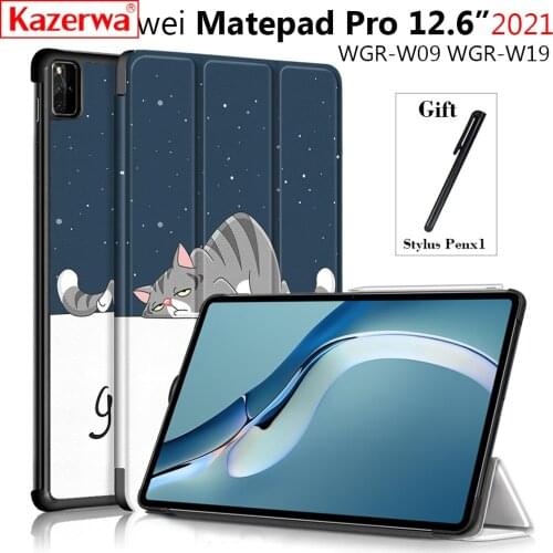 For Huawei MatePad Pro 12.6 Case 2021 WGR-W09 WGR-W19 Smart Tablet Cover Case