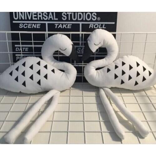 Decor Home White Swan New 24 cm Cute Handmade Animal Decorative Doll Flamingos Toy Children Room Decoration Home Decor