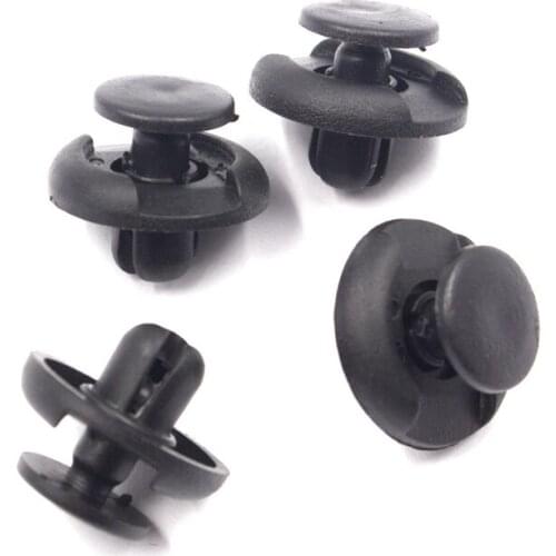 KALILI Fits 6.6mm hole fender trim clips for Toyota short type push in fastener fixed Molding retaining clips