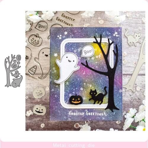 Halloween Tree Metal Cutting Dies for DIY Scrapbooking Photo Album Decorative Embossing Paper Card Crafts Die Cut 2020