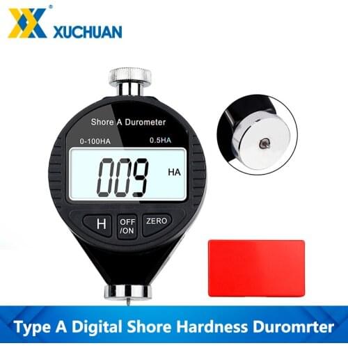 Hardness Tester HA 0-100HA Digital Durometer Electric LCD Display Sclerometer Measuring Tool