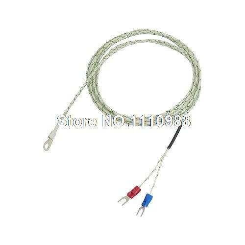 800 Celsius 9mm x 5mm Probe Ring 6.6Ft K Type Thermocouple Temperature Sensor