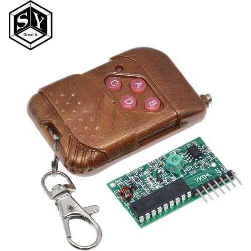 1Set Great IT IC 2262/2272 4 Channel 315Mhz Key Wireless Remote Control Kits Receiver module For arduino