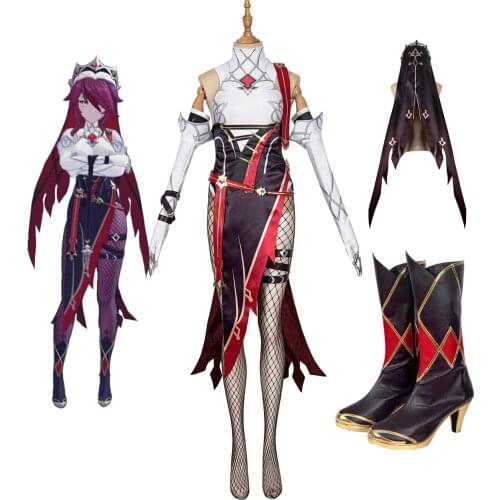 Genshin Impact Rosaria Cosplay Costume Game Genshin Impact Rosaria Dress Uniform Cosplay for Halloween Party