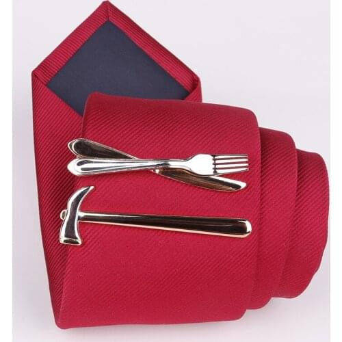 Linbaiway Mens Business Tie Clips Pin Casual Shirt Tie Clips Pinch Clip for Skinny Neckties Neckwear Accessories Custom Logo