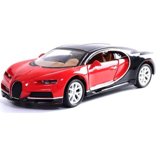 1:32 Cake Baking Alloy Simulation Rambo Bugatti Sports Car Model Decoration Car Pull Back Model Cars Toys for Boys