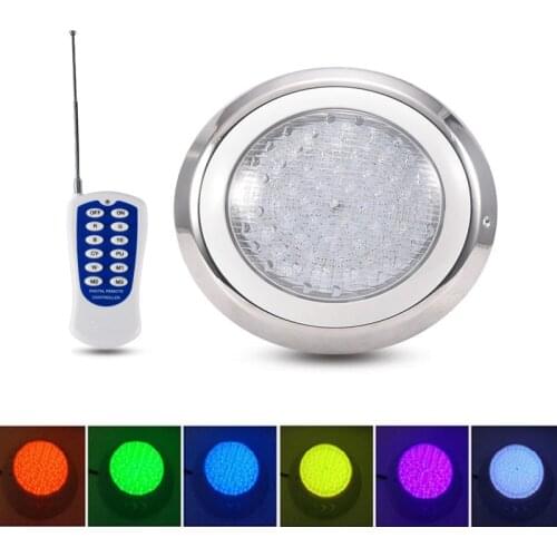 Stainless Steel Ip68 Led Swimming Pool Light 20W30W 40W 50W 60W Silver Waterproof Lamps Underwater Lights AC12V RGB Piscina Lamp