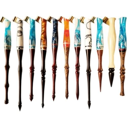 Deluxe Handmade Rosewood English Oblique Calligraphy Copperplate ES ER Nib Script Holder Birthday Gift Antique Fountain Dip Pen