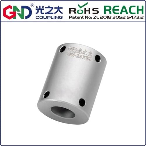 Aluminum alloy rigid top wire series GND BAND shaft coupling D20 L20 d1 d2: 4,5,6,6.35,7,8,9,9.525,10mm