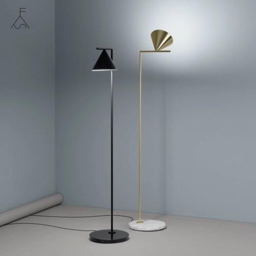 Modern Gold Black Nordic Floor Lamp Living Room Ins Bedroom Postmodern E27 Marble Standing Lighting for Living Room Bedroom