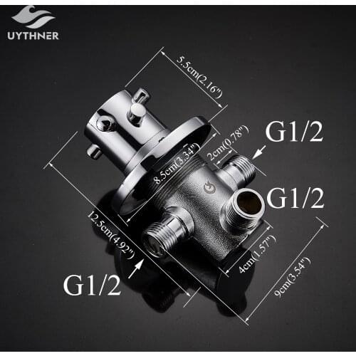 Uythner Standard Thermostatic 1/2 Ceramic Cartridge Tap Control Mixing Water Temperature control Valve Bathroom Accessories