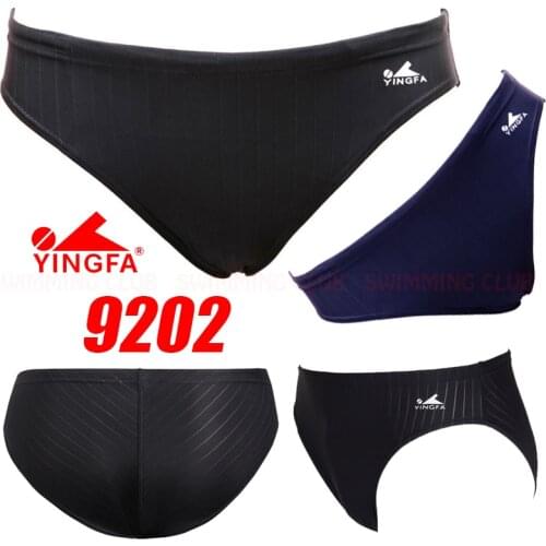 NWT YINGFA MENS BOYS 9202 COMPETITION TRAINING RACING BRIEFS PROFESSIONAL SWIMMING TRUNKS ALL SIZE