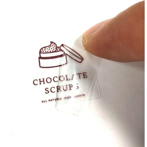 Waterproof Transfer Label Personalise No Background UV Logo Stickers Adhesive Clear Jar Bottle Stationery Adhesive