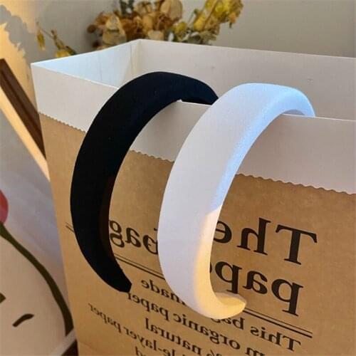 Woman Elegant Headbands White Black Sponge Hairbands for Face Washing Makeup Girls Hair Accessories