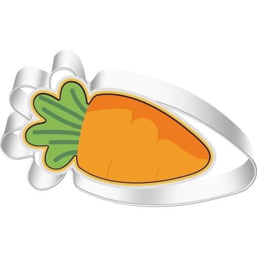 1pcs 3D Stainless Steel Carrot Shape Cookie Cutter Cookie Tool Cutter for Biscuit Kitchen Accessory