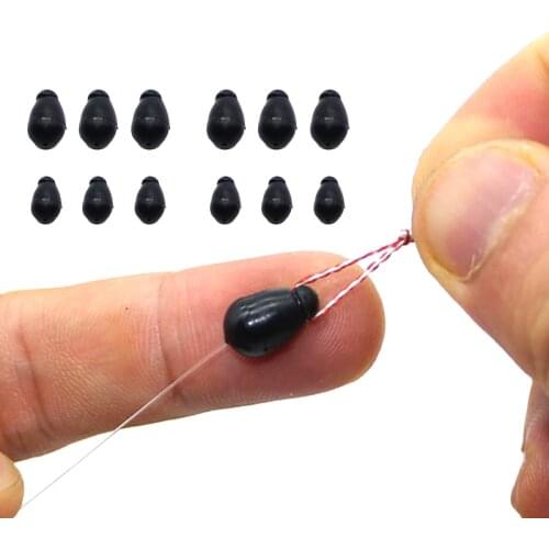 30PCS Carp Fishing Accessories Quick Change Impact Bead Carp Dices Rig Rubber Bead Carp Fishing Tackle Carp Fishing Feeder Kit