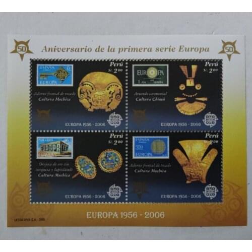 The 50th anniversary of Europa, Peru， Miniature Sheet Post Stamps Postage Collection