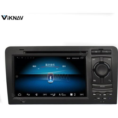 2 din car radio for Audi A3,S3 2003-2011 android screen car audio multimedia player GPS navigation 2din