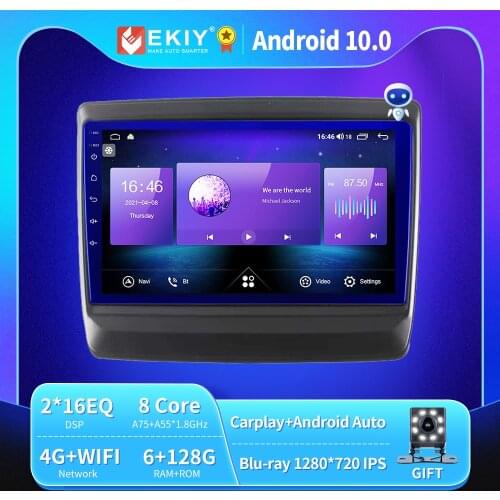 EKIY 6+128G 8 CORE Autoradio Android 10 For ISUZU DMAX D-MAX 2020+ Car Radio Multimedia Blu-ray IPS update QLED GPS Navi no 2din