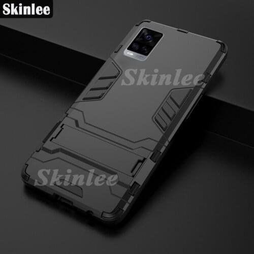 Skinlee For vivo V21 Case Armor Cover Support Phone Cover For VIVO V21E Business Armor Case Cover