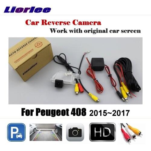 For Peugeot 408 2015~2017 Screen / Car Rear View Rearview Back Backup Camera Reverse Parking CAM