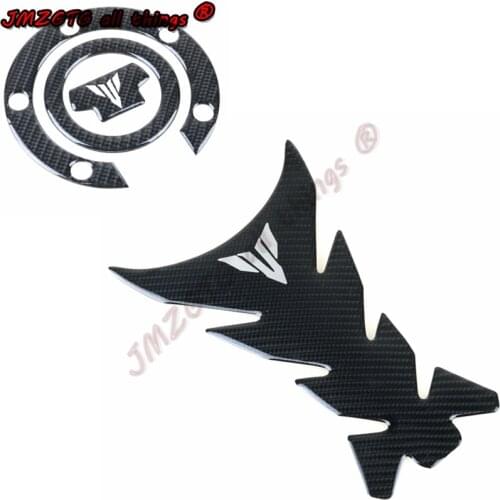For Yamaha MT-07 MT-09 MT-10 Tank Sticker 3D Carbon Look Motorcycle Tank Pad Protector Decal Stickers Case