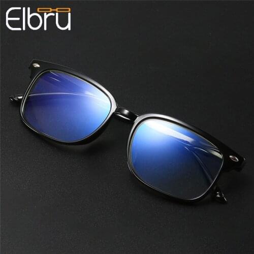 Elbru HD Reading Glasses Retro Anti-blue Light Reading Glasses Women & Men Comfortable Eyewear Glasses +1.0 1.5 2.0 2.5 3.0 3.5