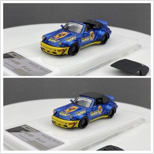 HPI64 1:64 RWB 964 Blue Roadster with Accessories Resin Model Car