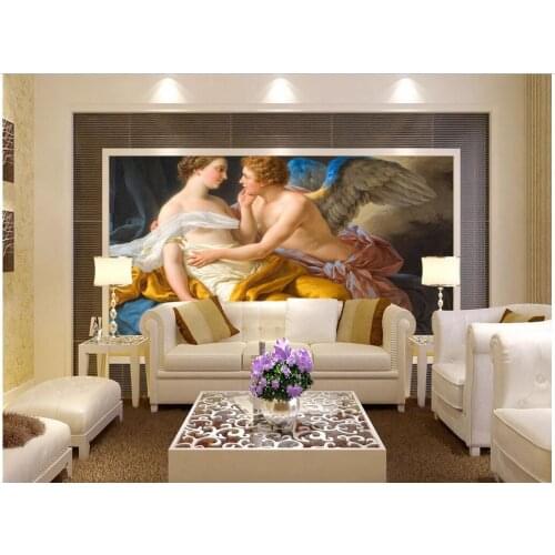 3d room wallpaer custom photo non-woven mural Psyche and love of angel decoration painting 3d wall murals wallpaper for walls 3d