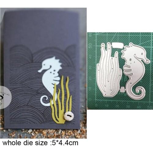 New Dies For 2020 Seahorse Seagrass Metal Cutting Dies Stencil for Diy Scrapbooking dies Embossing Album Craft Dies Cards Making