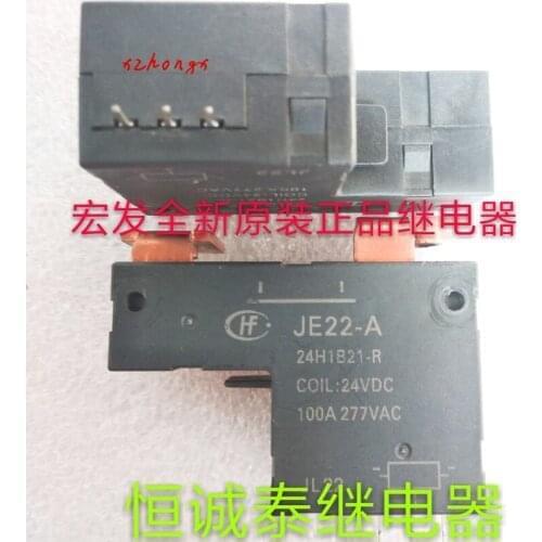New original je22-a 24h1b21-r DC24V relay 100A 277VAC 3-pin stock