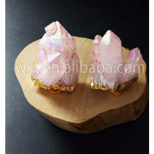 WT-P609 Wholesale fashion multicolor crystal quartz natural cluster quartz jewelry quartz for women