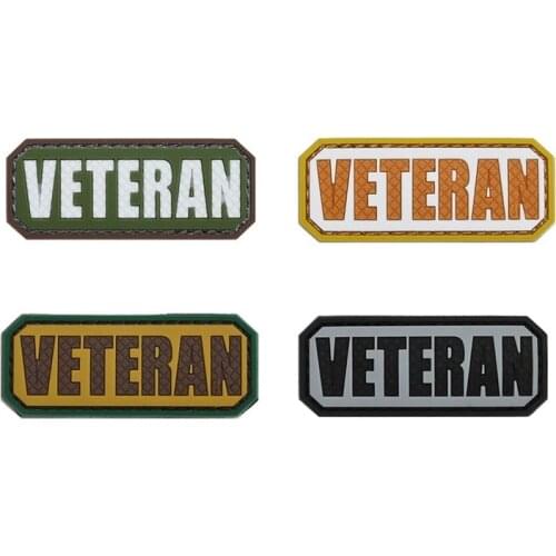 Pvc Meme War Veteran Patch Tactical Emblem Badges military Embroidery Patches For Jackets Jeans