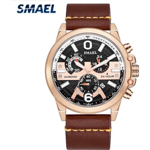 SMAEL Fashion Sport Quartz Watch Men Watches Top Brand Luxury Chronograph Waterproof Clock Male Wrist Watch Relogio Masculino