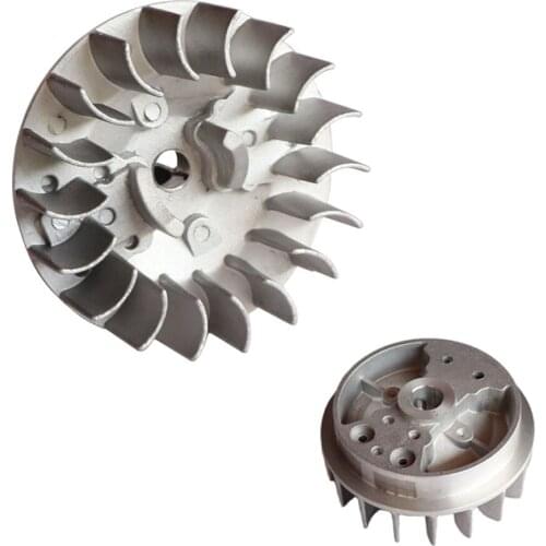 Recoil Pull Starter Flywheel For 2 stroke 47cc 49cc Pocket Bike Chinese Minimoto Mini Moto Kids Dirt Quad ATV motorcycle