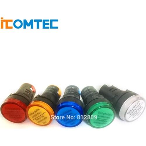 AD16-22DS 22mm mounting size led Indicator lamp,signal lamp blue,green,red,white,yellow pilot lamp +FREE SHIPPING