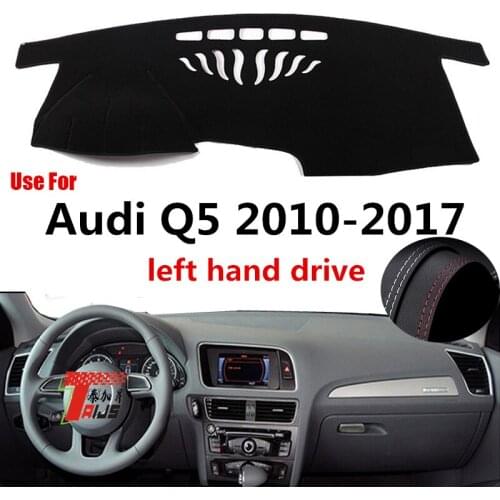 TAIJS Factory Sport Dust resistant anti UV Leather Car Dashboard Cover For Audi Q5 2010 2011 12 13 14 15 16 17 Left Hand Drive