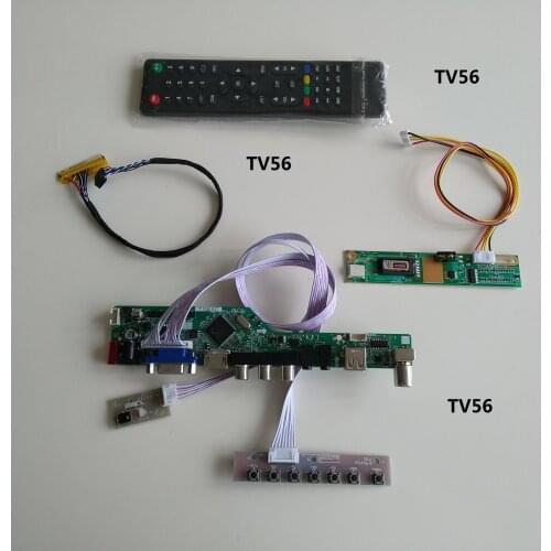 TV LCD LED VGA AV LED USB Controller Board kit For 30pin LTN170BT08-G01 17.0" 1440×900 panel screen Moniter