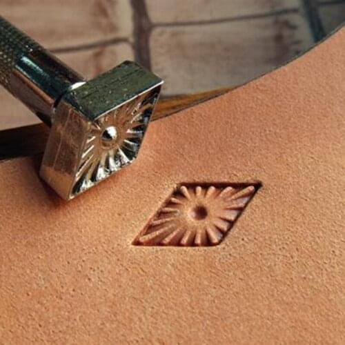 Advanced steel Geometric border patter Hand-work unique design leather working tools carving punches stamp craft tools