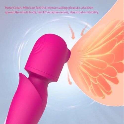 Nipple Suction Vibrator Female Masturbator Vagina G Spot Clitoris Stimulator Dildo Strapon Massage Erotic Sex Toys for Women 18