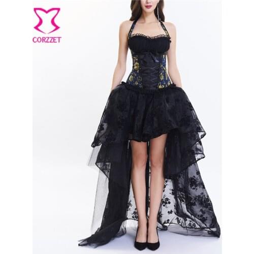 Victorian Black Lace Floral Asymmetrical Sexy Skirts Womens Wedding Party Clubwear Gothic Skirt Vintage Steampunk Clothing 6XL