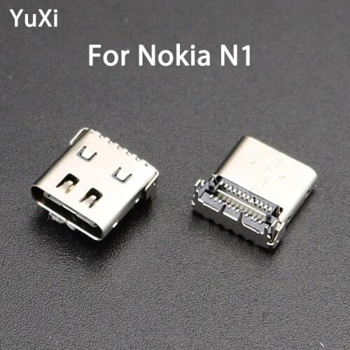YuXi Micro Type C USB Charging Dock Port Power Jack Socket Connector For Nokia N1 Usb Charger Port Repair Parts